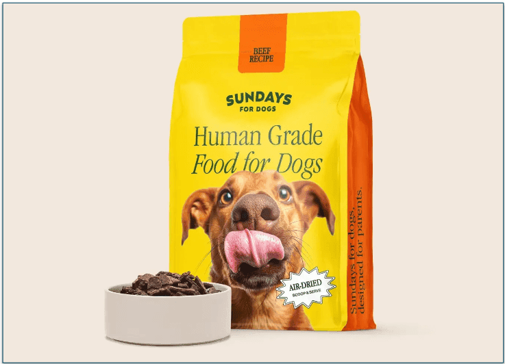 Bag and a bowlful of the beef recipe