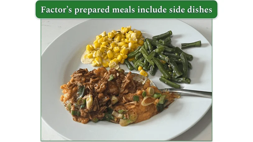 Factor’s Shredded BBQ Chicken and Sweet Potato Mash