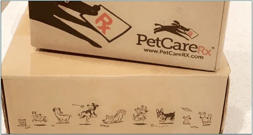 Image of a PetCareRx delivery box