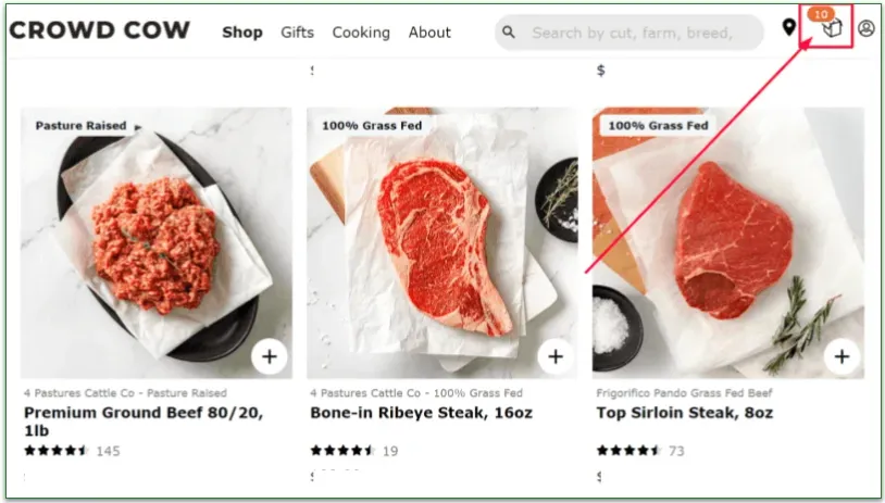 Crowd Cow shopping box