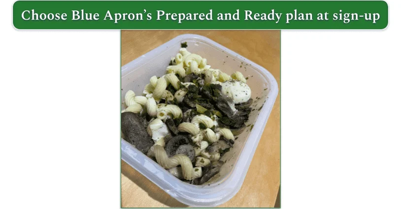 Blue Apron’s Cheesy Truffle Cavatappi