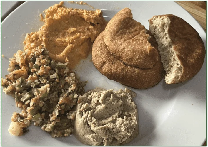  Mediterranean Tapas served on a plate