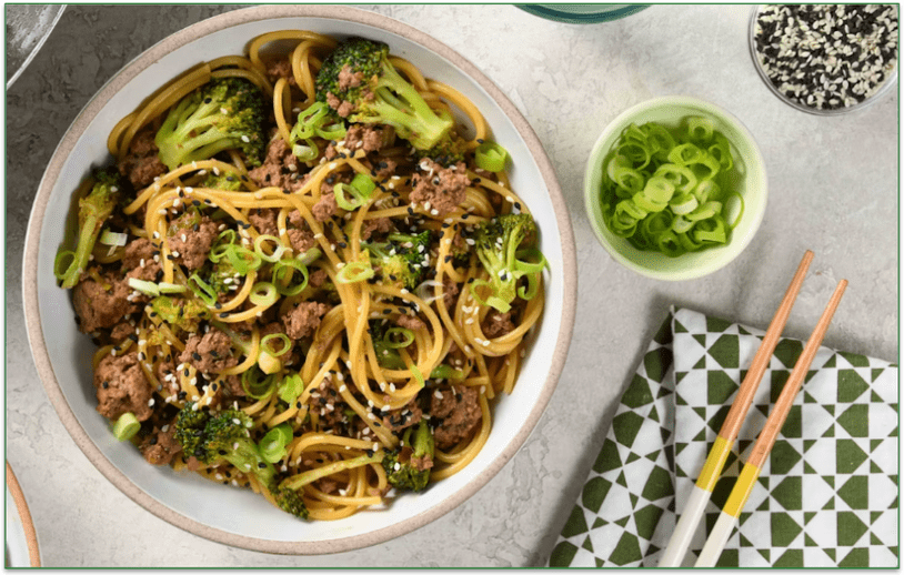 One-Pan Mongolian-Style Beef Take-Out Noodles by Home Chef