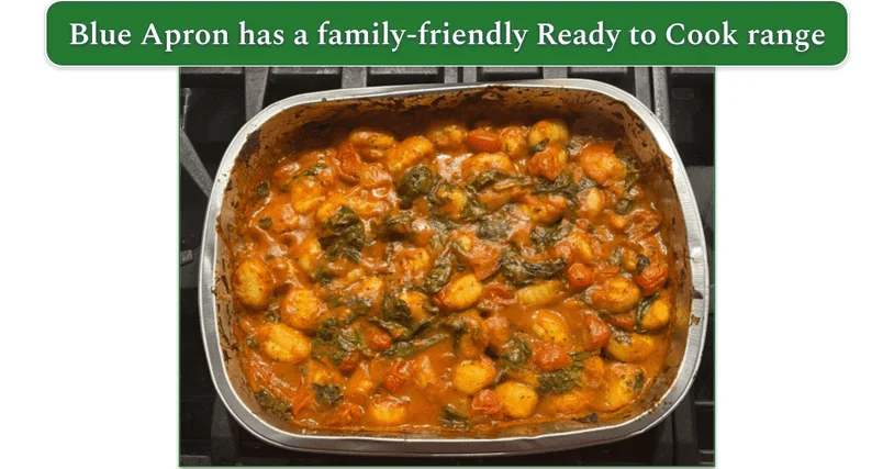 Blue Apron’s Ready To Cook Cheesy Tomato Gnocchi