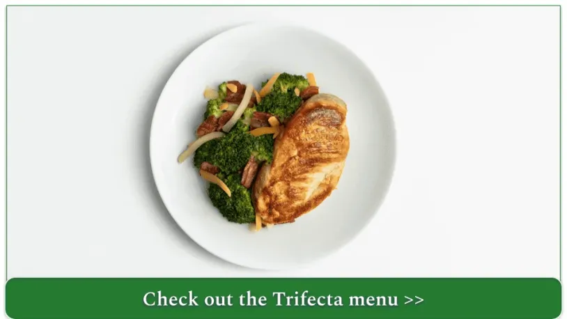 screenshot of a meal from Trifecta's Keto Meal Plan.