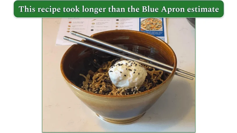 Mushroom ramen made by our reviewer