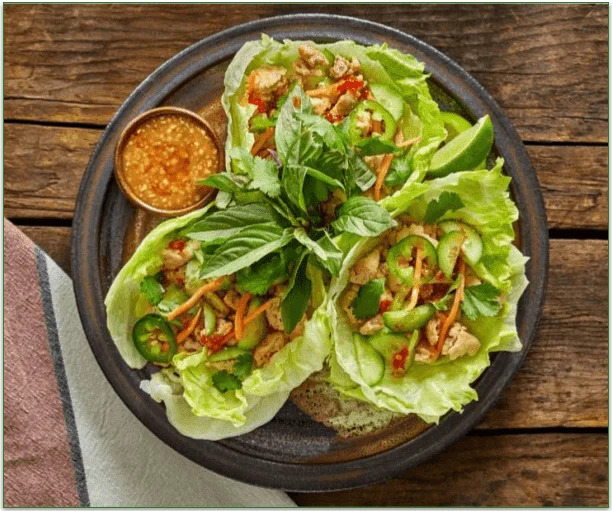 Gobble's Vietnamese-Style Chicken Lettuce Wraps