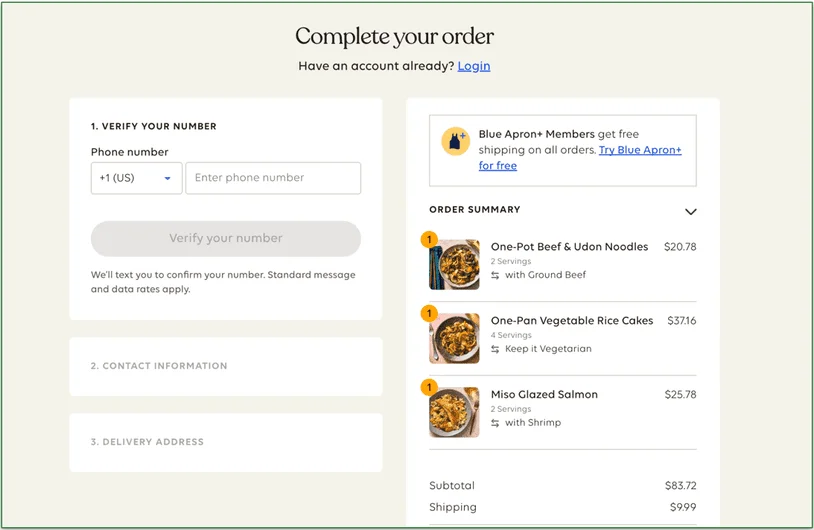 3. Complete your order
