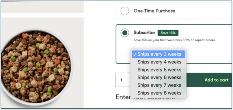 Subscriptions ship every 3-8 weeks