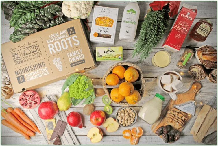  A range of fresh produce and additional items available from Farm Fresh To You