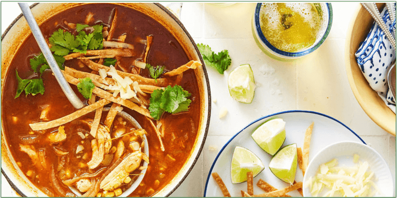 Marley Spoon's Tortilla Chicken Soup
