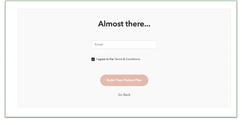 A screenshot of We Feed Raw's signup page