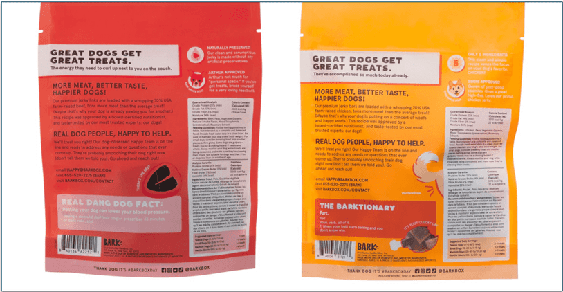 Full ingredients and nutrition is on the back of packs