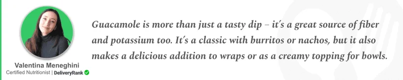 Nutritionist quote about guacamole