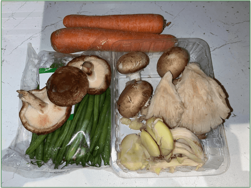 A selection of whole vegetables from Green Chef