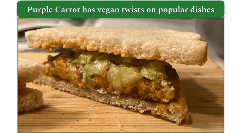 Purple Carrot's Carrot Burger