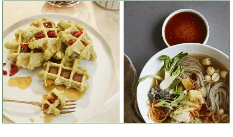 Some of the meals you can find on Chiyo's menu