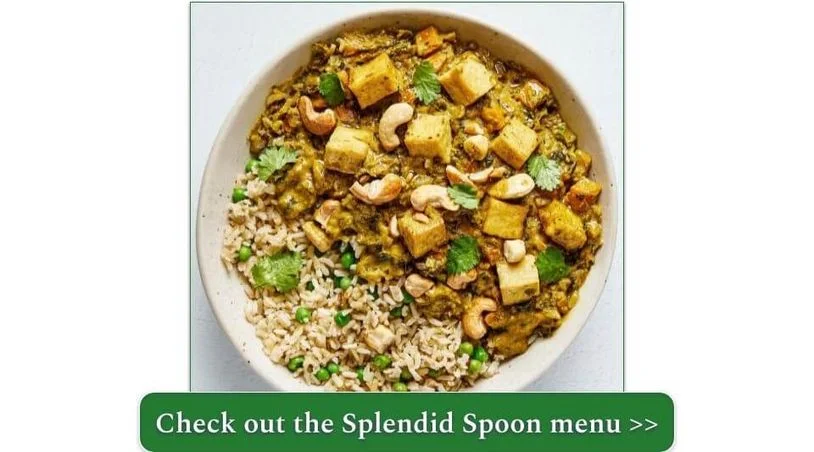 Splendid Spoon's Creamy Korma Dish with basmati rice & fried tofu