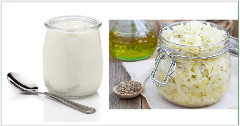 Yogurt and sauerkraut are two ways of adding probiotics to your diet