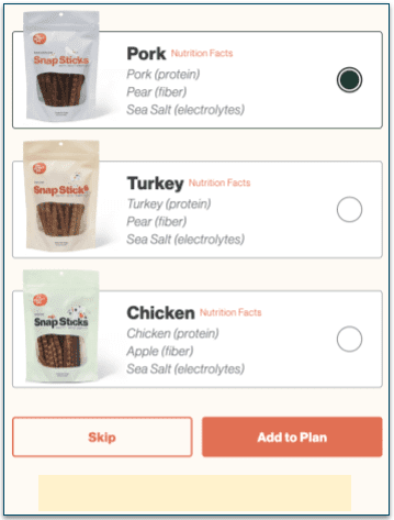 Treats from The Farmer's Dog.