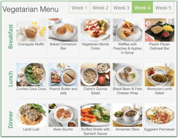 Diet-to-Go's Balance Menu