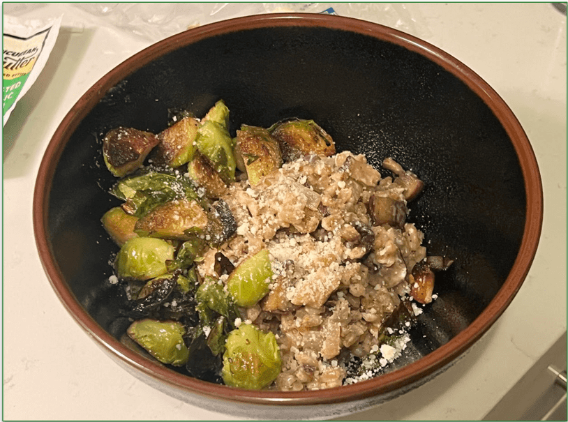 Mushroom Farrotto has just 60 mg of cholesterol