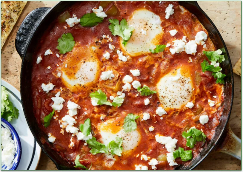 Marley Spoon's Fast! Israeli Shakshuka with Za'atar Flatbread