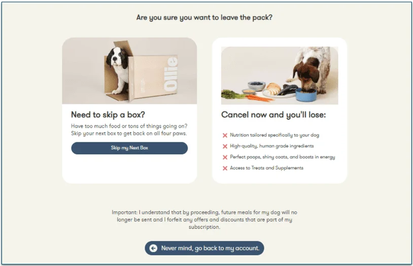 You can either skip or cancel your subscription