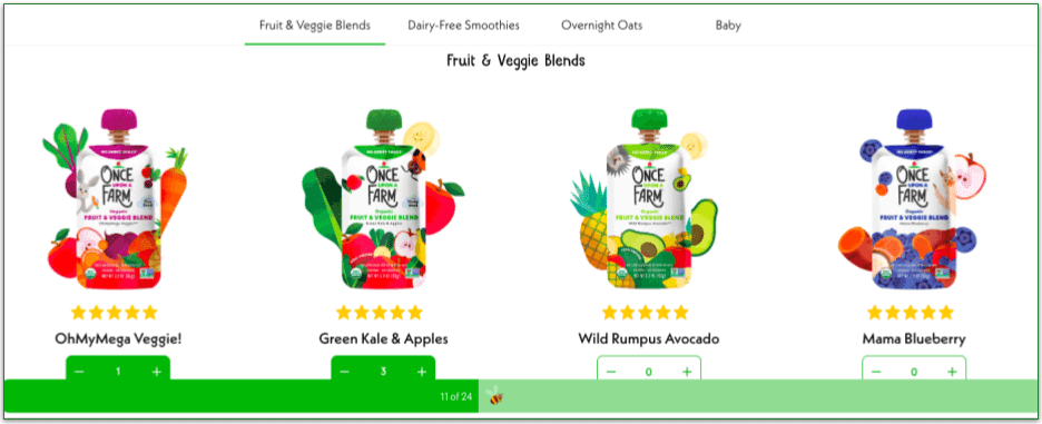 Customize your subscription box by choosing your Pouches and Meals.