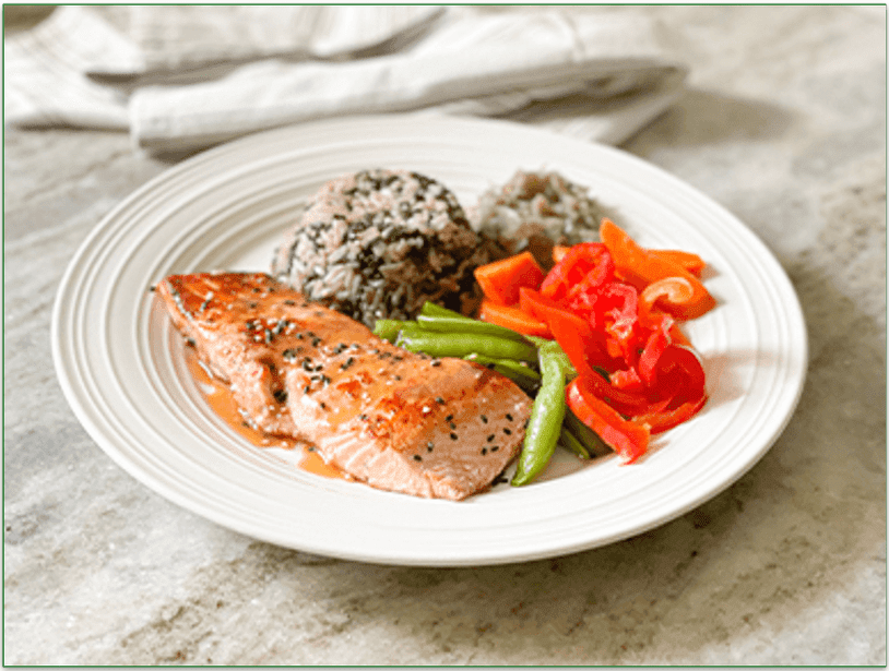 Salmon Teriyaki Rice Bowl from Diet-to-Go