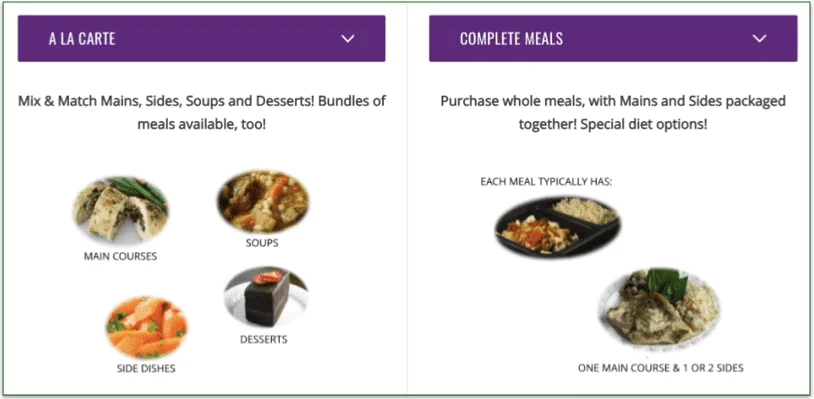 Screenshot from Magic Kitchen's home page