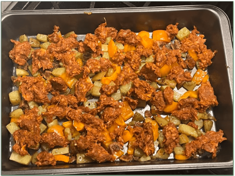 Blue Apron's Pork Chorizo, Potato & Fig Bake