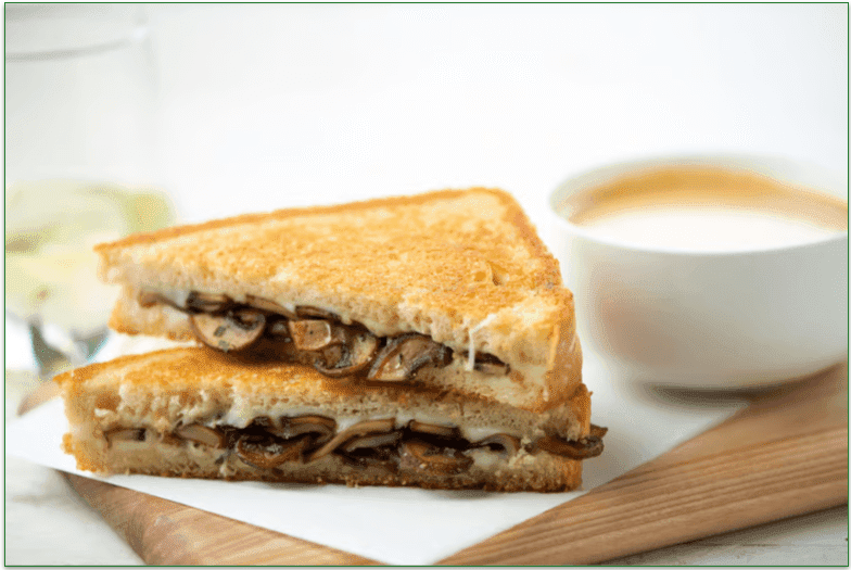 Fontina and Mushroom Grilled Cheese from Home Chef