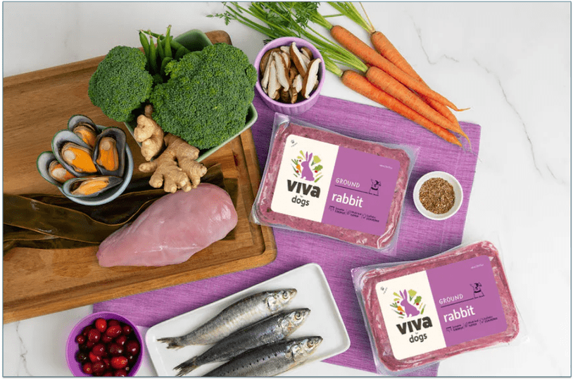 The fresh ingredients used in the Rabbit recipe