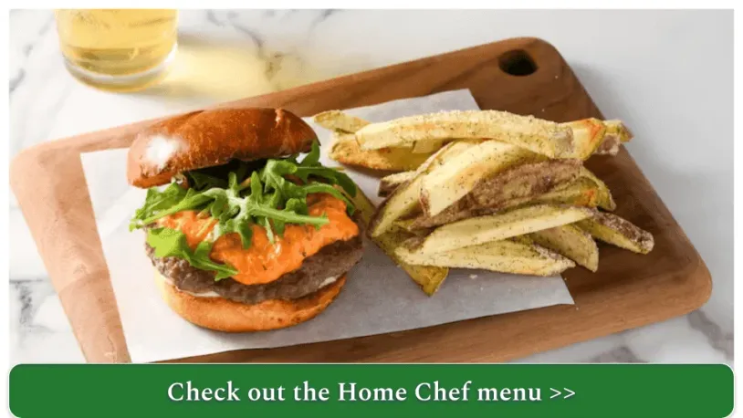 Pimiento Cheeseburger with buttermilk-dill fries from Home Chef