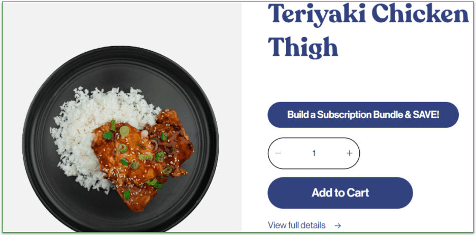 Eat Clean Bro's Teriyaki Chicken Thigh with purchase options