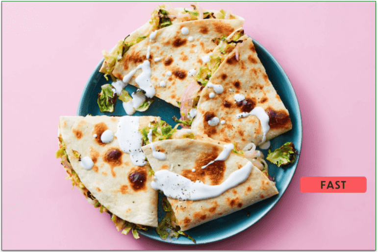 Cheesy Veggie Quesadillas from Dinnerly