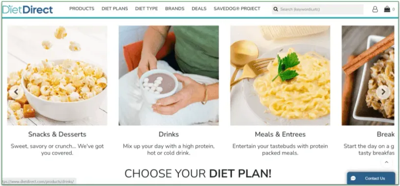 Diet Direct offers an easy way to lose weight