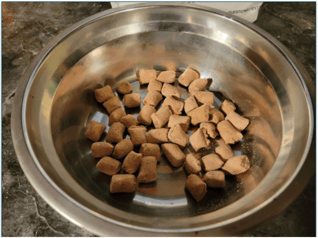 A bowl of Spot & Tango's UnKibble.