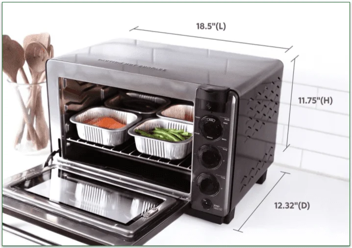 Tovala oven's design and its dimensions