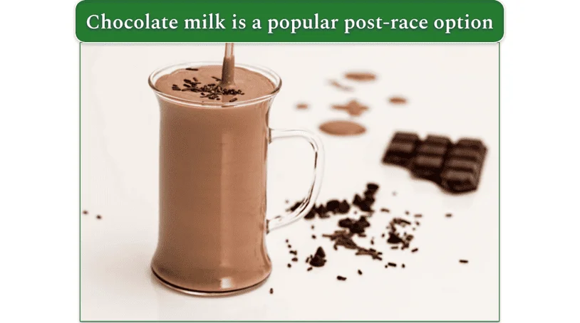 Glass of chocolate milk