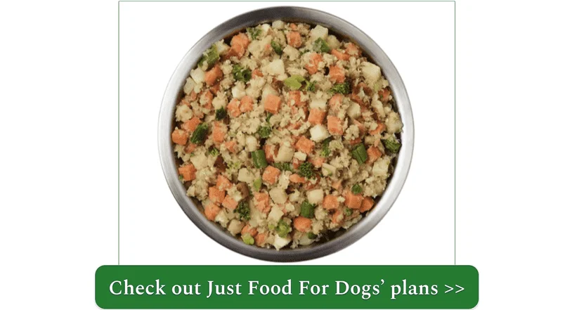 A bowl of Fish & Sweet Potato recipe by Just Food For Dogs