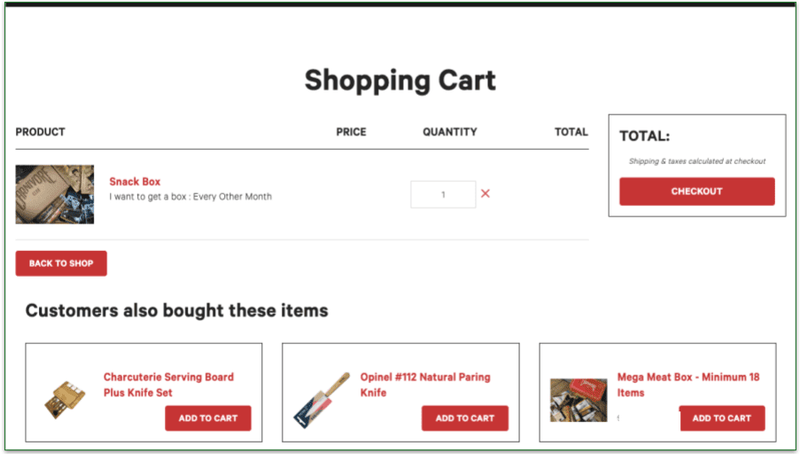 Step 3 Check your order and add any additional items