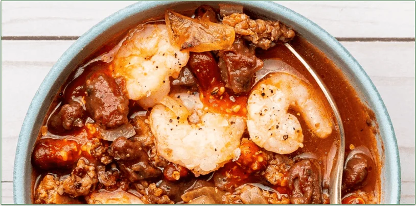 HungryRoot's Shrimp & Turkey Sausage Gumbo