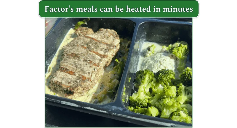 Alt text: Factor’s Black Pepper and Sage Pork Chop