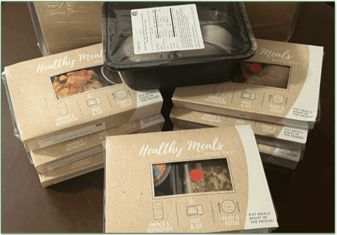 Diet-to-Go's meals in packaging