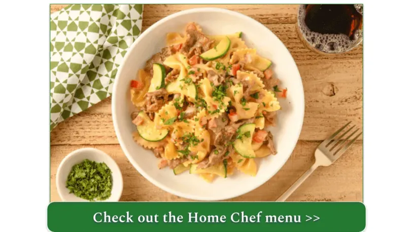 A bowl of pasta with strip steak and vegetables