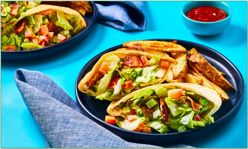EveryPlate's BLT Chopped Salad Pita Pockets