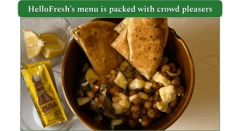 HelloFresh’s Street Cart Chickpea Bowls