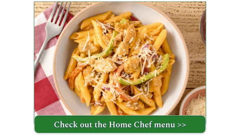 Home Chef's Creamy Blackened Chicken Thigh Alfredo